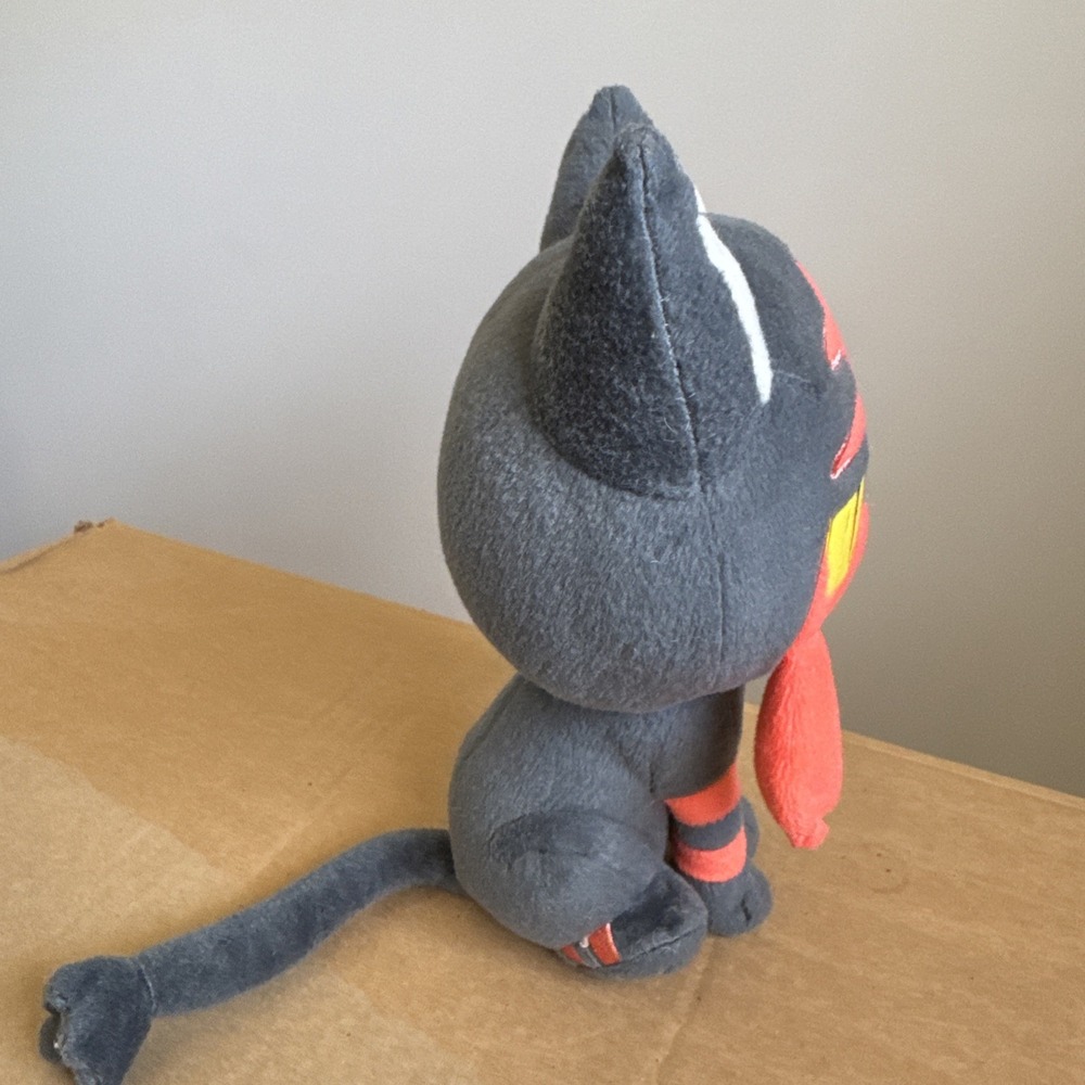 Pokemon Litten 8 in Stuffed Plush Doll FLAW: Tag Removed - Picture 3 of 13